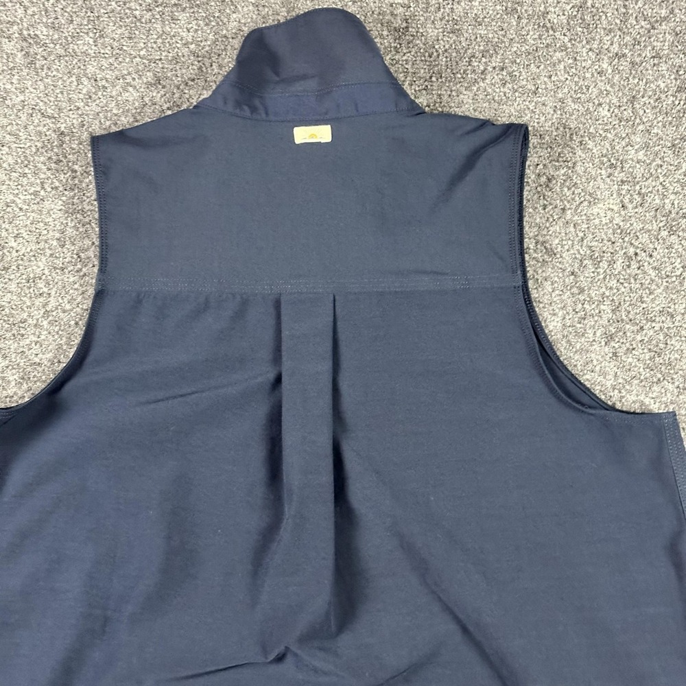 Faherty All Day Dress Womens Medium Sleeveless Collared Pullover Pockets Casual - Picture 9 of 9